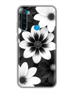 Чохол для Xiaomi Redmi Note 8T з картинкою «Монохромні айстри» Чохол для Xiaomi Redmi Note 8T з картинкою «Монохромні айстри»