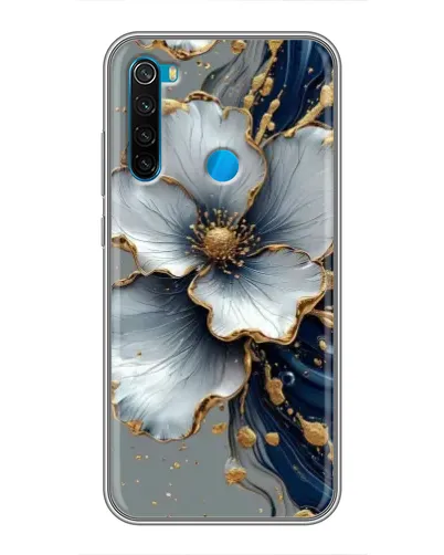 Чехол для Xiaomi Redmi Note 8T с картинкой «Белый цветок и золотой флюид» Чехол для Xiaomi Redmi Note 8T с картинкой «Белый цветок и золотой флюид»