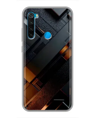 Чохол для Xiaomi Redmi Note 8T з картинкою «Чорні геометричні блоки» Чохол для Xiaomi Redmi Note 8T з картинкою «Чорні геометричні блоки»