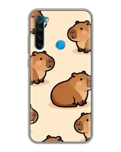 Чохол для Xiaomi Redmi Note 8T з картинкою «Паттерн милих капібар» Чохол для Xiaomi Redmi Note 8T з картинкою «Паттерн милих капібар»