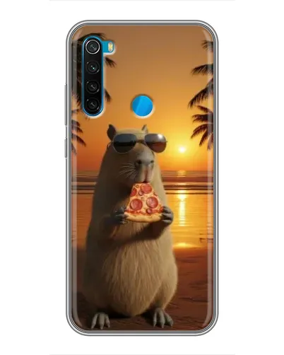 Чохол для Xiaomi Redmi Note 8T з картинкою «Капібара з піцою» Чохол для Xiaomi Redmi Note 8T з картинкою «Капібара з піцою»