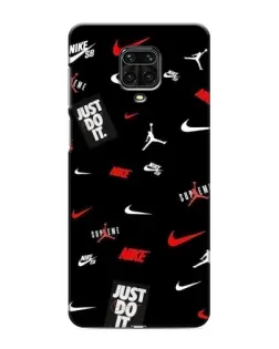 Чехол для Xiaomi Redmi Note 9 Pro Max с картинкой «Nike Mix Pattern»
