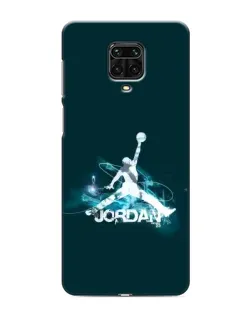 Чехол для Xiaomi Redmi Note 9 Pro Max с картинкой «Jordan Blue Fire»