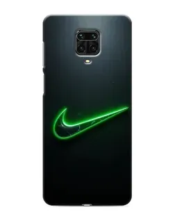 Чохол для Xiaomi Redmi Note 9 Pro Max з картинкою «Неоновий контур Nike»