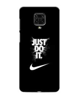Чехол для Xiaomi Redmi Note 9 Pro Max с картинкой «Текстовый принт Nike»