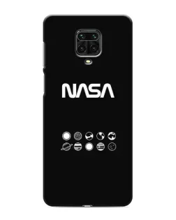 Чехол для Xiaomi Redmi Note 9 Pro Max с картинкой «NASA — технический принт»