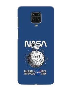Чехол для Xiaomi Redmi Note 9 Pro Max с картинкой «NASA — лунная миссия»