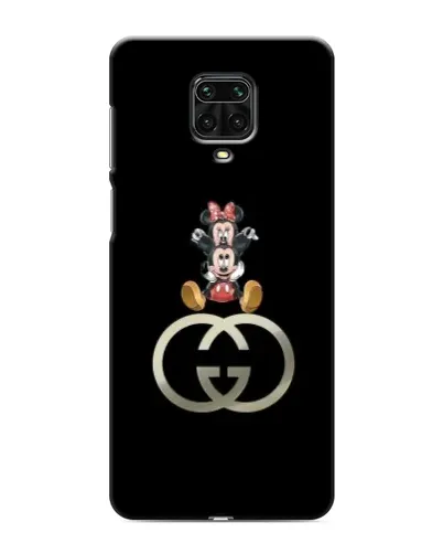 Чехол для Xiaomi Redmi Note 9 Pro Max с картинкой «Минни Маус на лого»