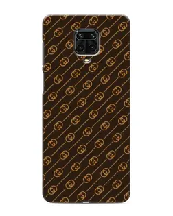 Чехол для Xiaomi Redmi Note 9 Pro Max с картинкой «Gucci — золотые диагонали»
