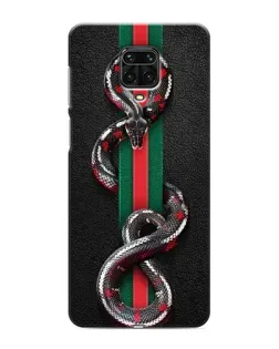 Чохол для Xiaomi Redmi Note 9 Pro Max з картинкою «Gucci — змія на смузі»