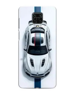 Чехол для Xiaomi Redmi Note 9 Pro Max с картинкой «Вид сверху — BMW M»