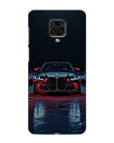 Чехол для Xiaomi Redmi Note 9 Pro Max с картинкой «BMW на мокрой дороге»