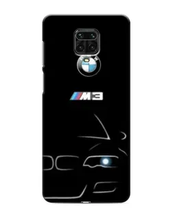 Чехол для Xiaomi Redmi Note 9 Pro Max с картинкой «Минималистичный принт BMW M3»