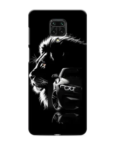 Чехол для Xiaomi Redmi Note 9 Pro Max с картинкой «BMW и лев»