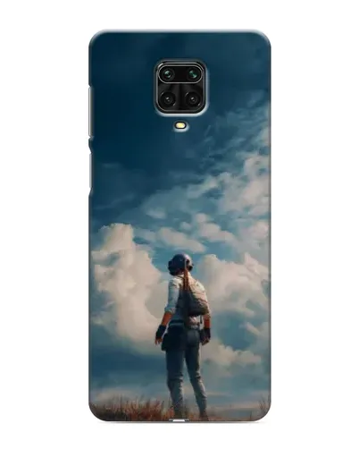 Чохол для Xiaomi Redmi Note 9 Pro Max з картинкою «Герой PUBG на скелі»