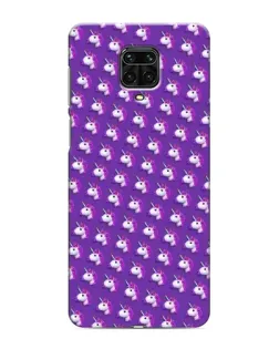 Чохол для Xiaomi Redmi Note 9 Pro Max з картинкою «Єдинороги на фіолетовому»