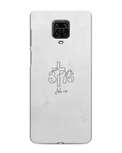 Чехол для Xiaomi Redmi Note 9 Pro Max с картинкой «Иоанна 3:16 Крест» Чехол для Xiaomi Redmi Note 9 Pro Max с картинкой «Иоанна 3:16 Крест»