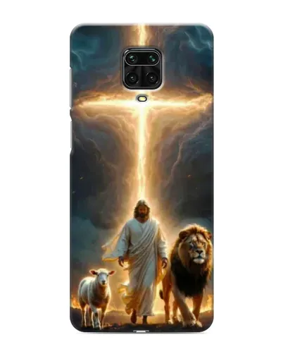 Чехол для Xiaomi Redmi Note 9 Pro Max с картинкой «Лев Иуды и Свет» Чехол для Xiaomi Redmi Note 9 Pro Max с картинкой «Лев Иуды и Свет»