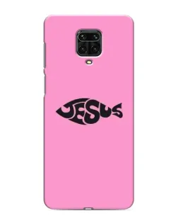 Чехол для Xiaomi Redmi Note 9 Pro Max с картинкой «Розовый символ  Jesus»