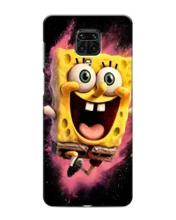 Чехол для Xiaomi Redmi Note 9 Pro Max с картинкой «Взрывной Спанч Боб»