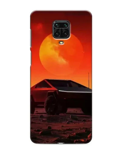 Чехол для Xiaomi Redmi Note 9 Pro Max с картинкой «Cybertruck на Марсе»