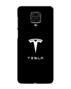 Чехол для Xiaomi Redmi Note 9 Pro Max с картинкой «Tesla White Logo»