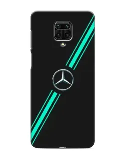 Чохол для Xiaomi Redmi Note 9 Pro Max з картинкою «Спортивні лінії Mercedes»