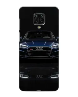 Чехол для Xiaomi Redmi Note 9 Pro Max с картинкой «Audi — ночное отражение»