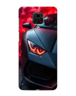 Чехол для Xiaomi Redmi Note 9 Pro Max с картинкой «Lamborghini красное сияние»