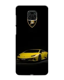 Чехол для Xiaomi Redmi Note 9 Pro Max с картинкой «Lamborghini желтый акцент»