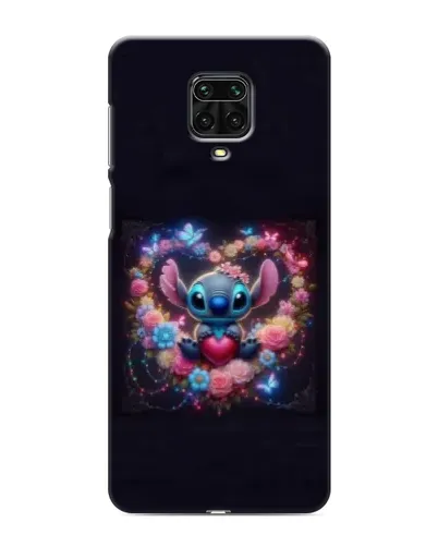 Чехол для Xiaomi Redmi Note 9 Pro Max с картинкой «Stitch в цветах»