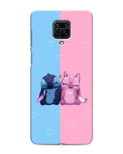 Чехол для Xiaomi Redmi Note 9 Pro Max с картинкой «Stitch и Angel Love»