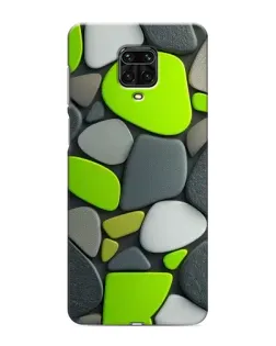 Чехол для Xiaomi Redmi Note 9 Pro Max с картинкой «Яркая неоновая галька»