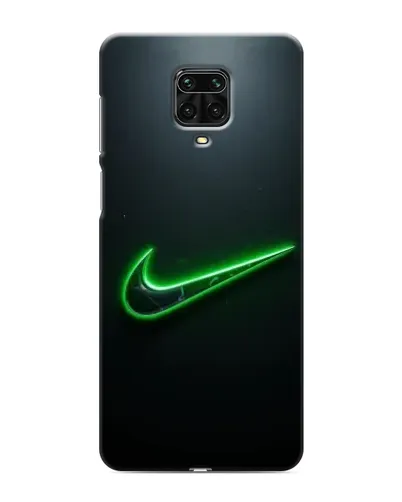 Чохол для Xiaomi Redmi Note 9 Pro з картинкою «Неоновий контур Nike»
