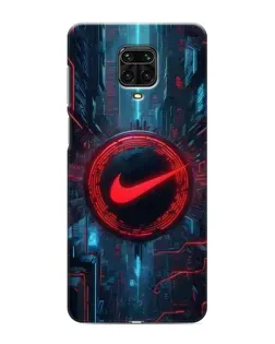 Чохол для Xiaomi Redmi Note 9 Pro з картинкою «Техногенний стиль Nike»
