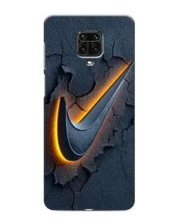 Чохол для Xiaomi Redmi Note 9 Pro з картинкою «Об'ємний логотип Найк»