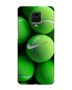Чохол для Xiaomi Redmi Note 9 Pro з картинкою «Тенісні м'ячі Найк»