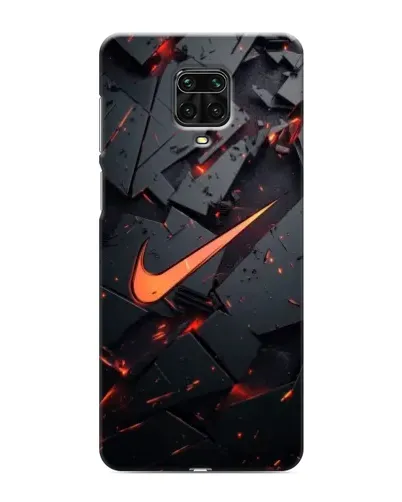 Чохол для Xiaomi Redmi Note 9 Pro з картинкою «Nike — ефект розломів»