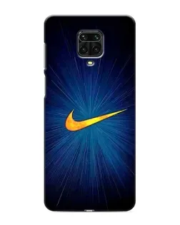 Чехол для Xiaomi Redmi Note 9 Pro с картинкой «Синий пульс Nike» Чехол для Xiaomi Redmi Note 9 Pro с картинкой «Синий пульс Nike»