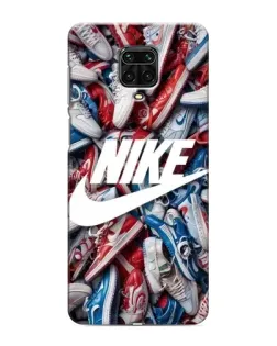 Чохол для Xiaomi Redmi Note 9 Pro з картинкою «Космічний Nike Blue»