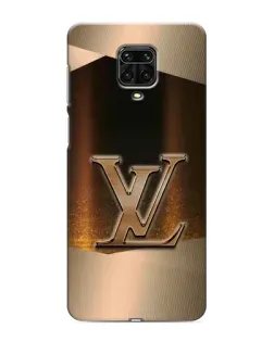 Чохол для Xiaomi Redmi Note 9 Pro з картинкою «LV — золоте сяйво»