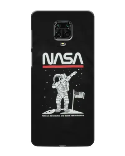 Чохол для Xiaomi Redmi Note 9 Pro з картинкою «NASA — крокуємо по Місяцю»
