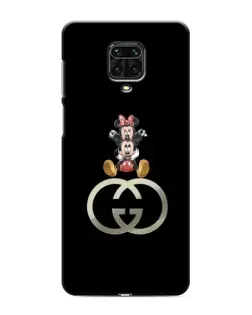 Чехол для Xiaomi Redmi Note 9 Pro с картинкой «Минни Маус на лого»