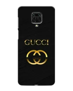Чехол для Xiaomi Redmi Note 9 Pro с картинкой «Золотой логотип Gucci»