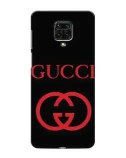Чехол для Xiaomi Redmi Note 9 Pro с картинкой «Gucci — красный логотип»