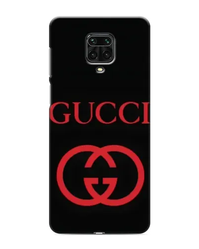 Чехол для Xiaomi Redmi Note 9 Pro с картинкой «Gucci — красный логотип»
