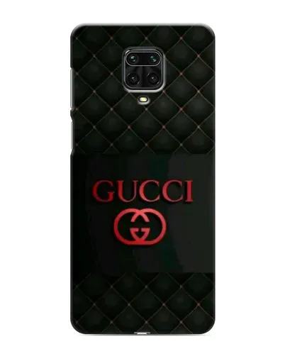 Чехол для Xiaomi Redmi Note 9 Pro с картинкой «Gucci — стеганый черный»