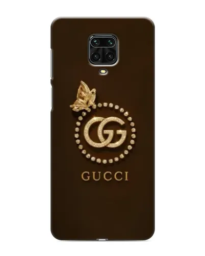 Чехол для Xiaomi Redmi Note 9 Pro с картинкой «Gucci — золотая бабочка»