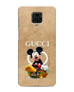 Чехол для Xiaomi Redmi Note 9 Pro с картинкой «Микки Маус Gucci — крафт»