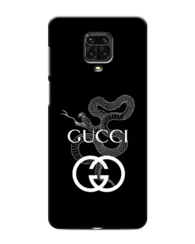 Чехол для Xiaomi Redmi Note 9 Pro с картинкой «Gucci — серебряная змея»